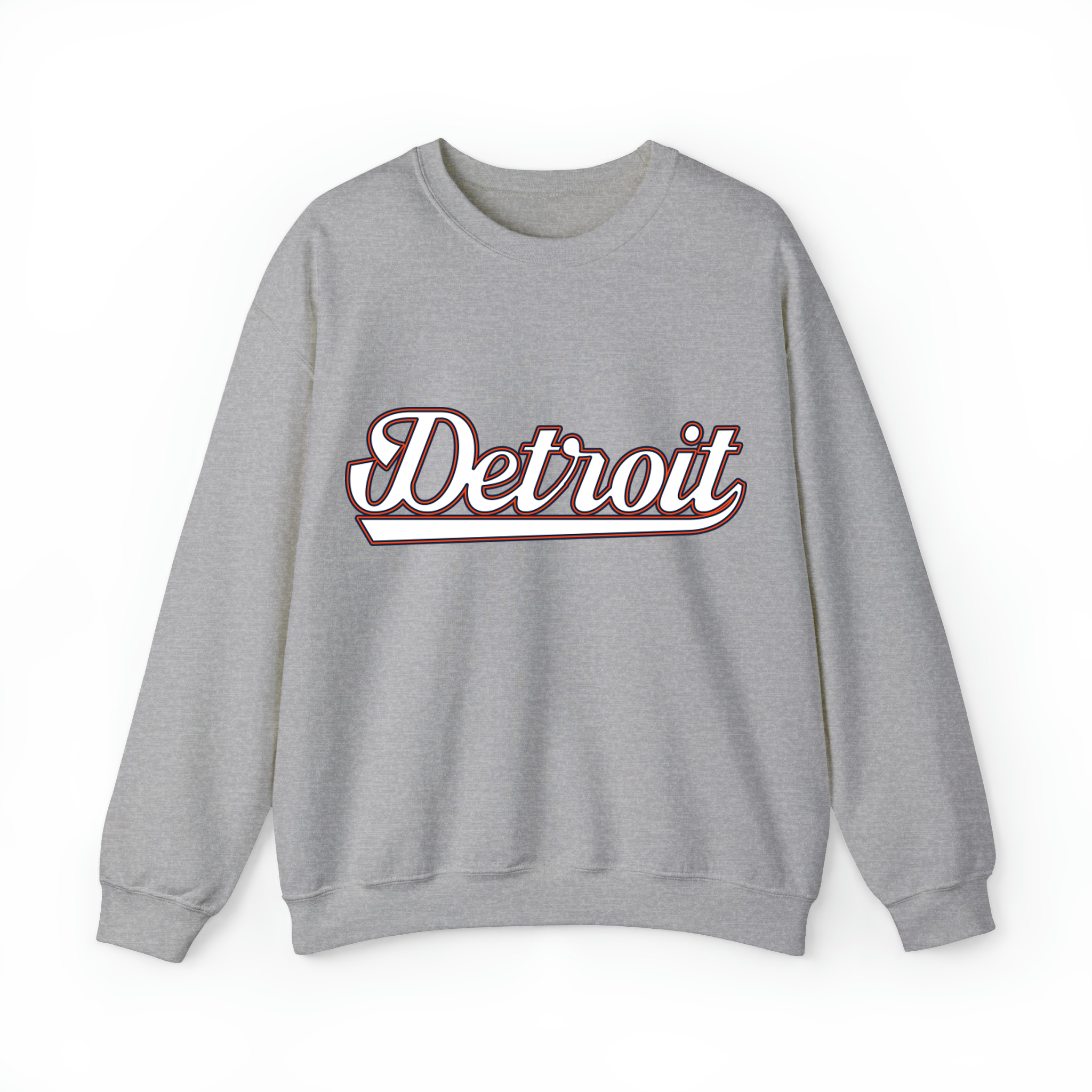 Detroit Baseball Unisex Sweatshirt-Sport Grey