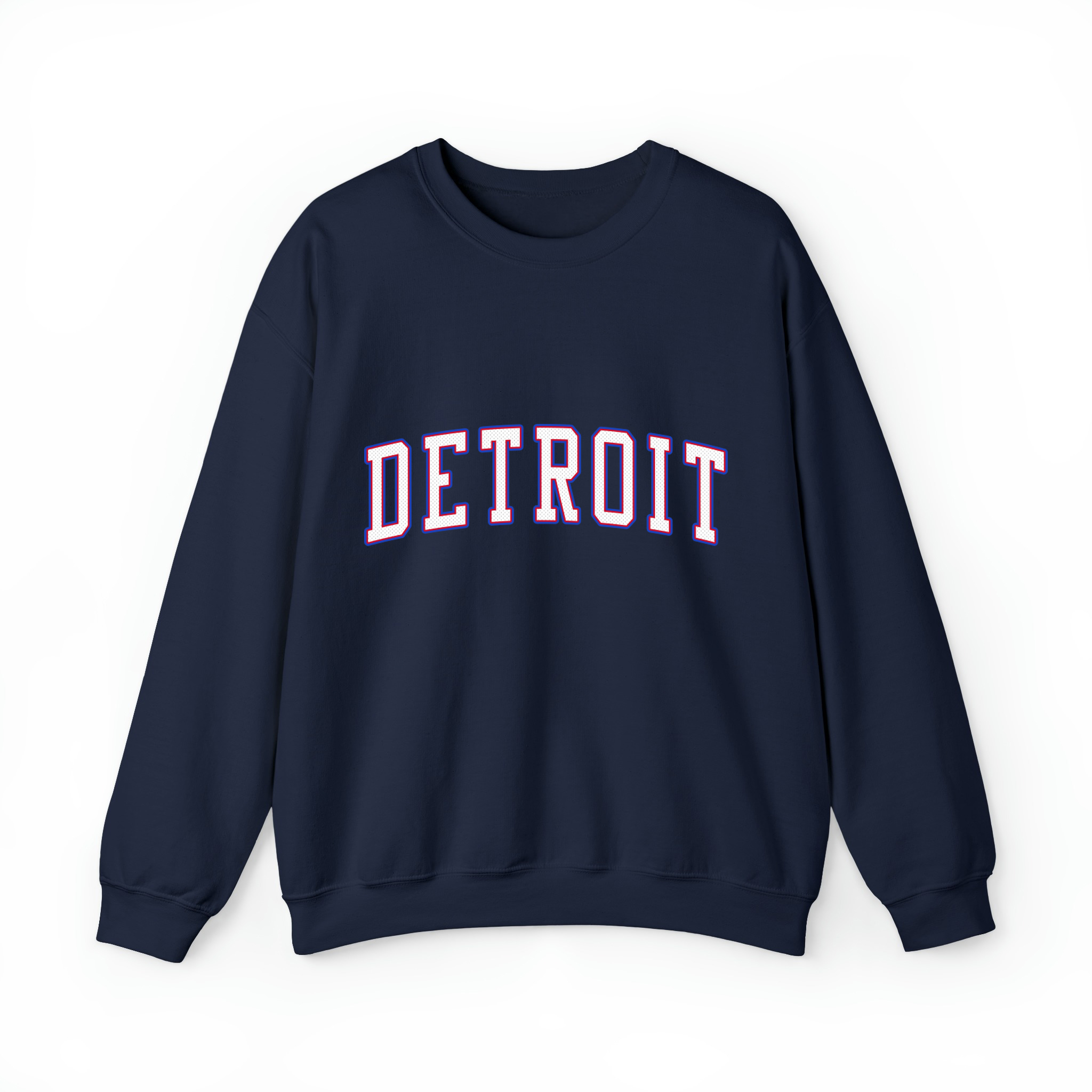 Detroit Basketball Jersey Style v3 Unisex Sweatshirt-Navy