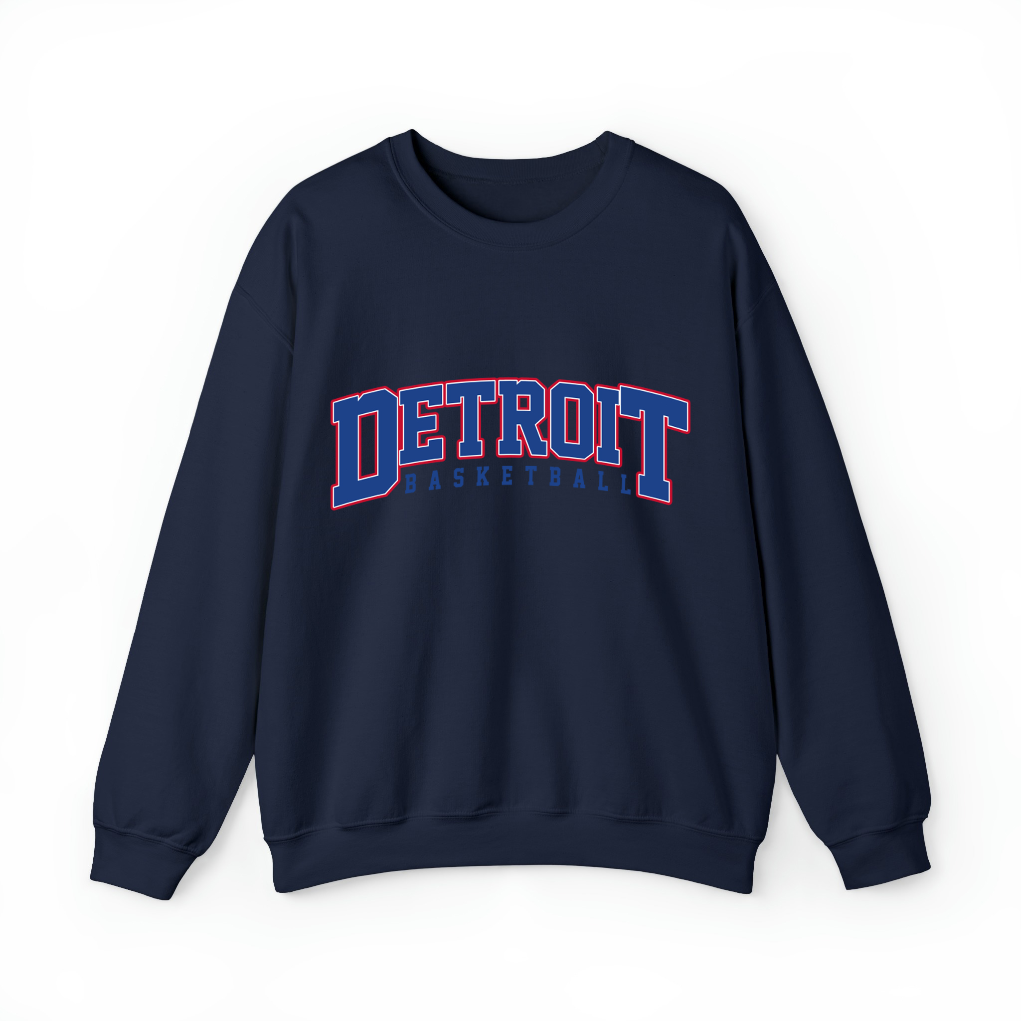 Detroit Basketball Varsity Unisex Sweatshirt-Navy