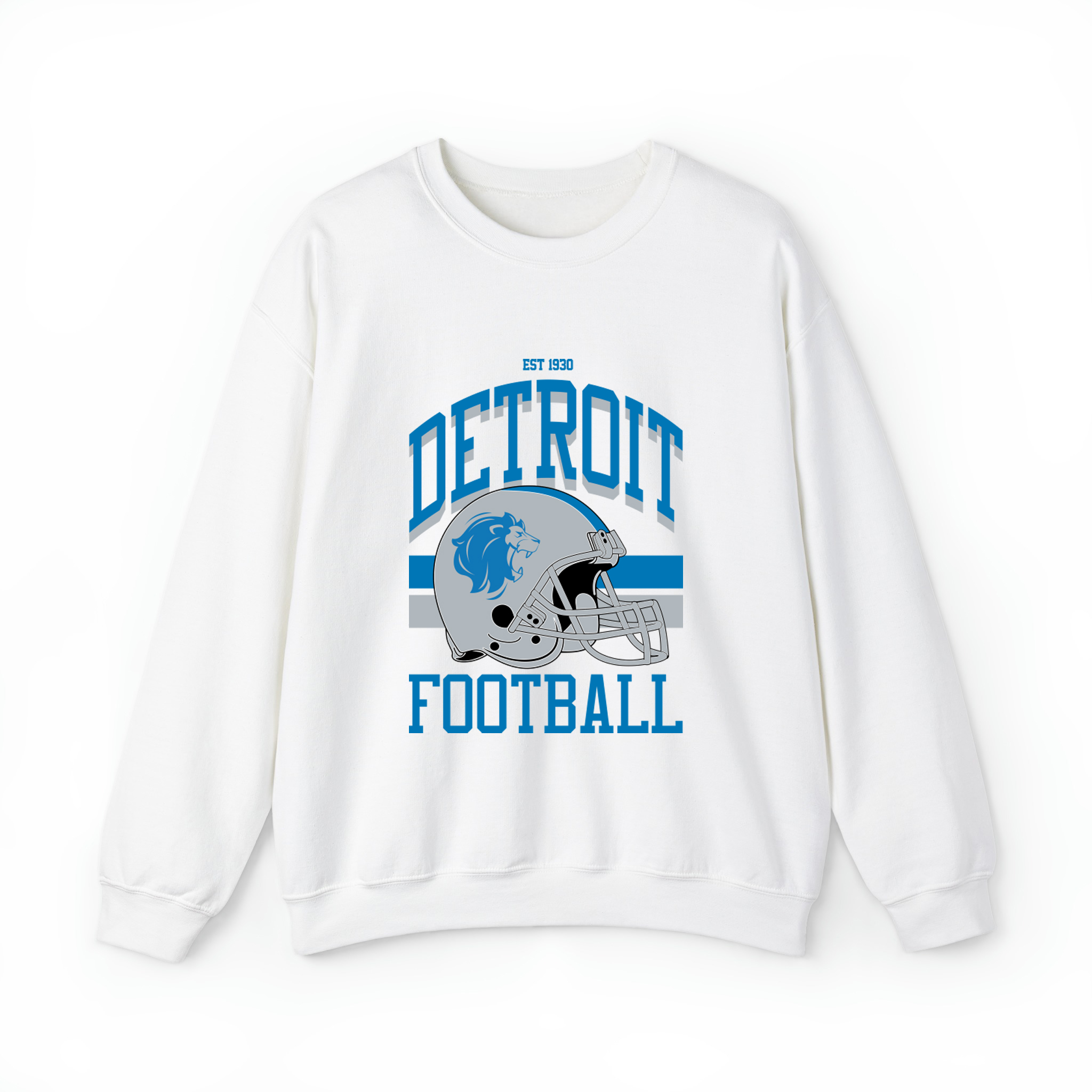 Detroit Football Unisex Sweatshirt- White