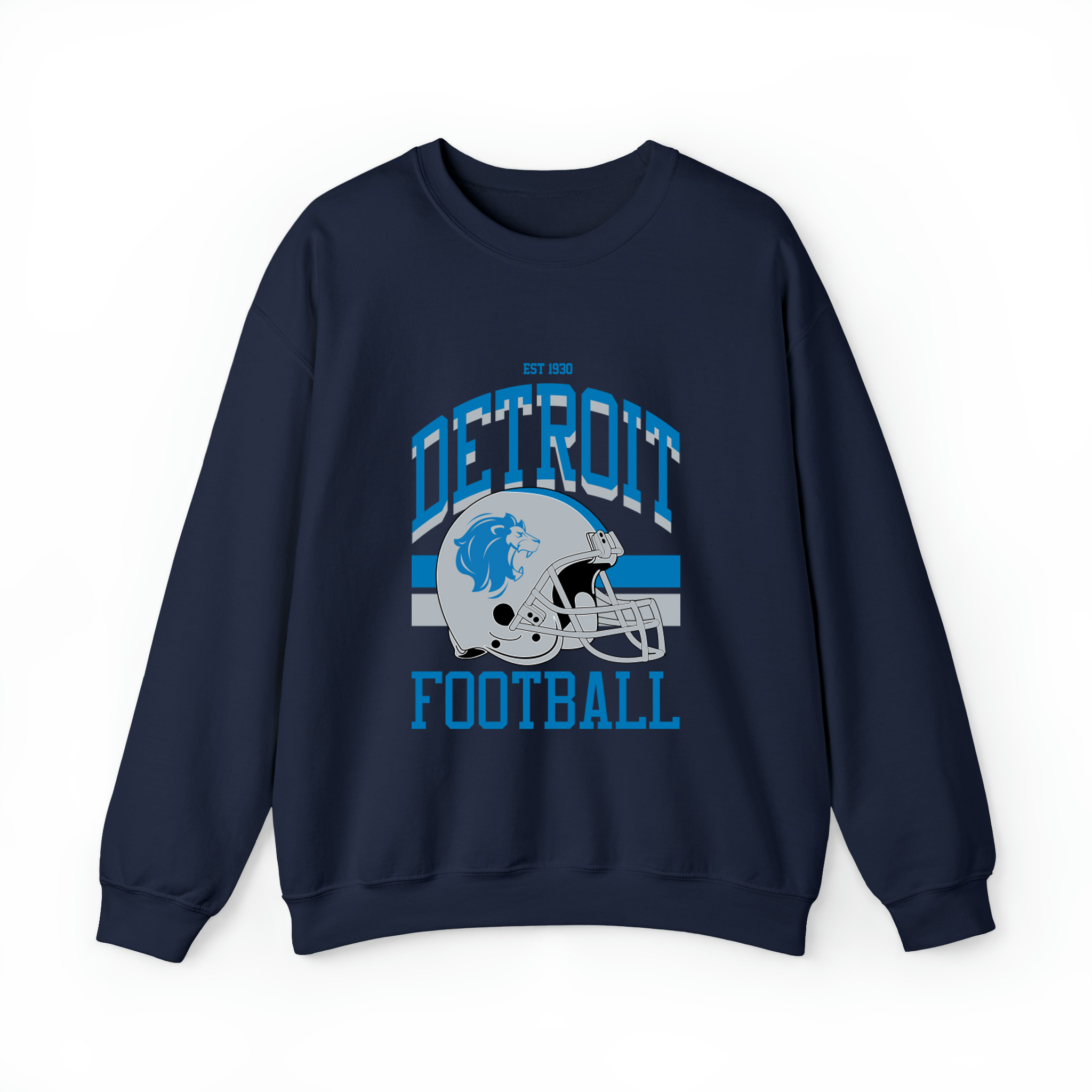 Detroit Football Unisex Sweatshirt-Navy