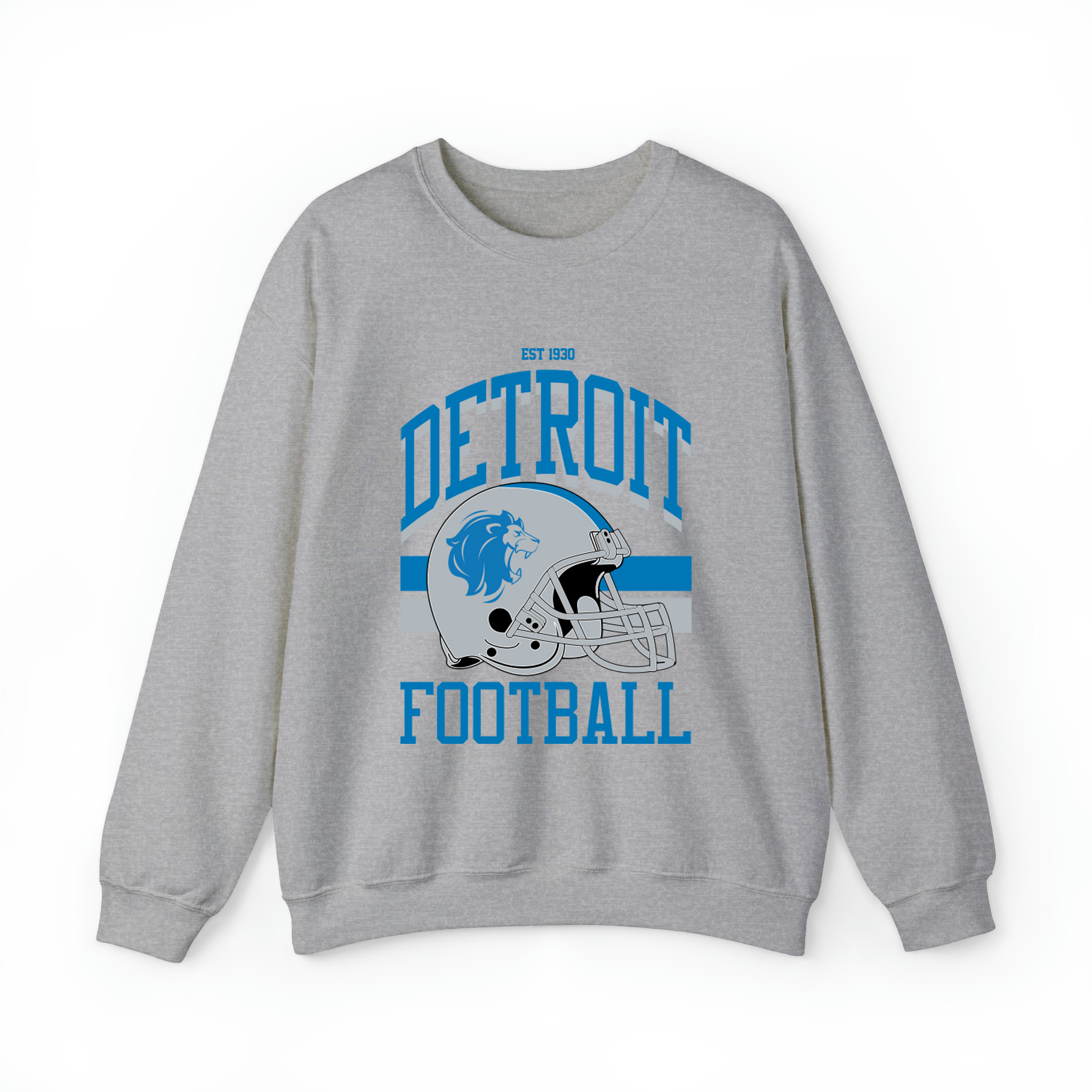 Detroit Football Unisex Sweatshirt-Sport Grey