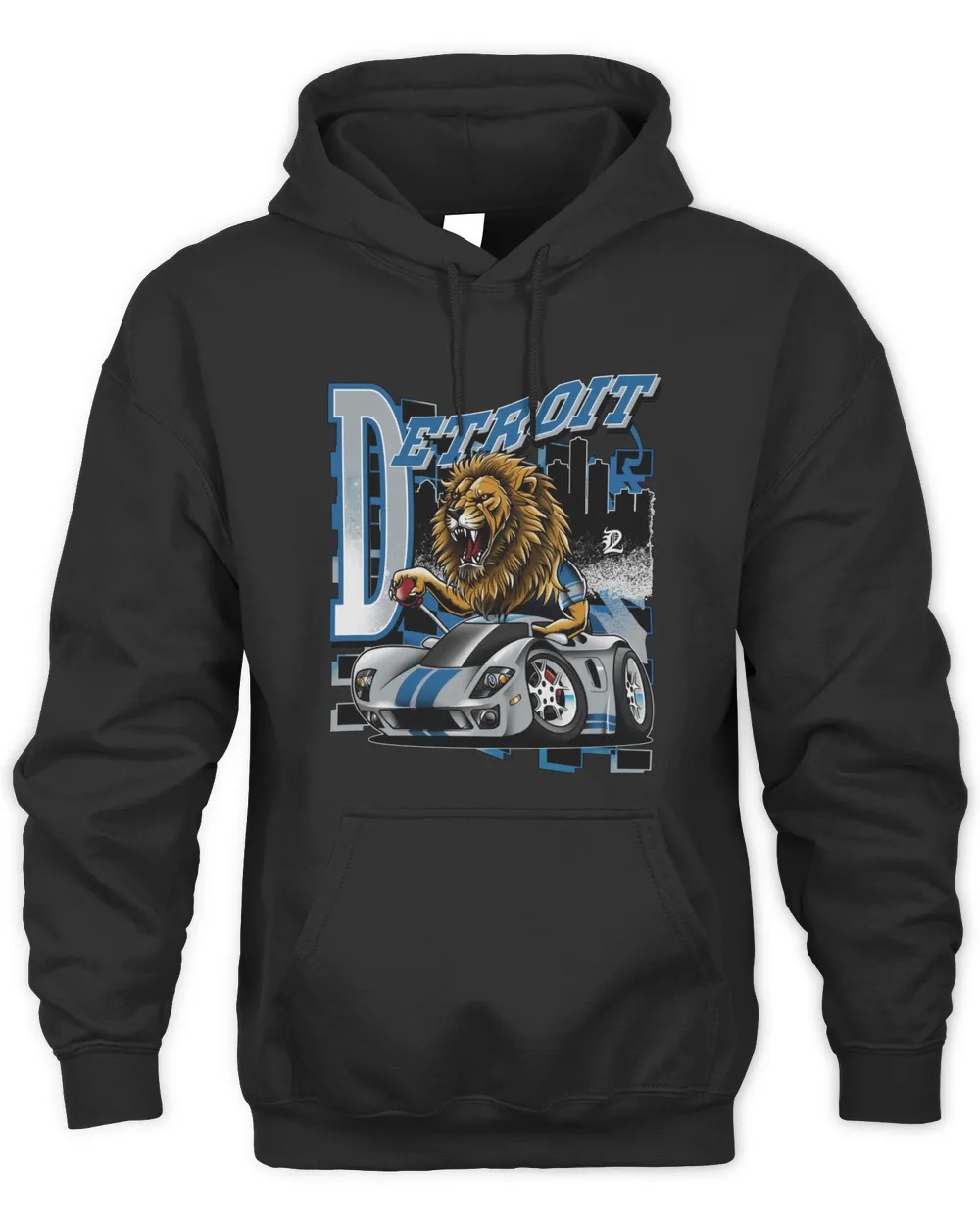 Detroit Lions GT City  Unisex Hoodie-Black