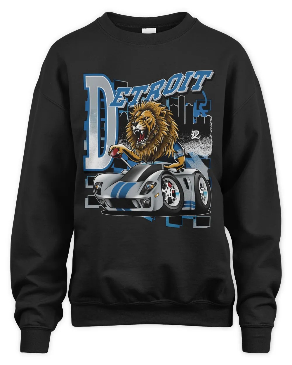 Detroit Lions GT City  Unisex Sweatshirt-Black