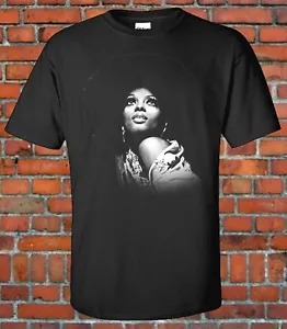 Diana Ross ( AFRO ) Classic R&B singer Graphic Black and White Image T-Shirt