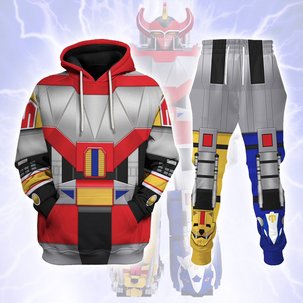 Dino Megazord Mighty Morphin Track suit 