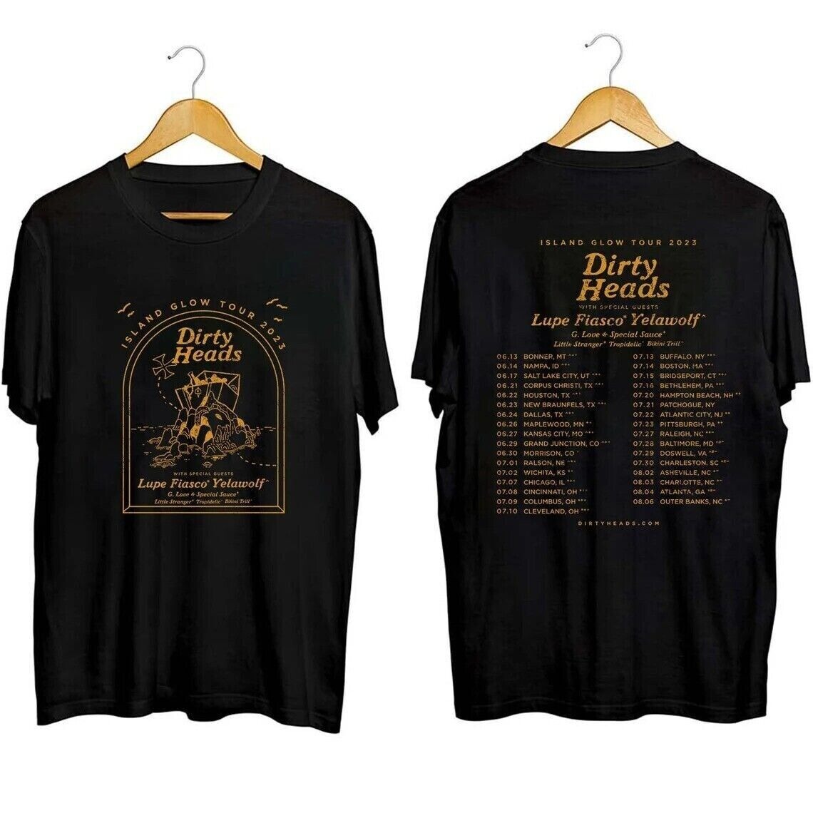 Dirty Heads Band Fan Shirt, Island Glow Tour 2023 Shirt