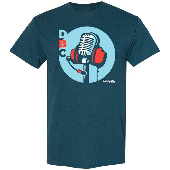 Door Bumper Clear Podcast Logo T-Shirt Blue - Clearance Sale