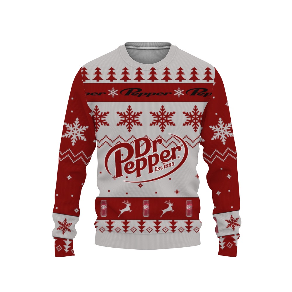 Dr Pepper Soft Drink Merry Christmas Unisex Gift Fan-3D Sweatshirt