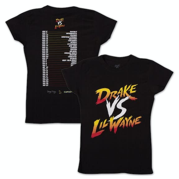 Drake vs. Lil Wayne Co-Branded Juniors T-Shirt