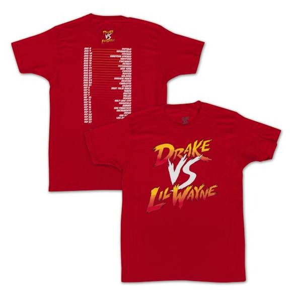 Drake vs. Lil Wayne Dateback T-Shirt