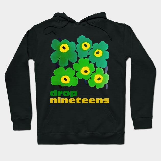 Drop Nineteens 90s Shoegaze Fan Design Hoodie