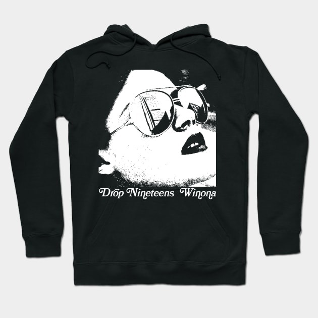 Drop Nineteens Winona 90s Shoegaze Fan Design Hoodie