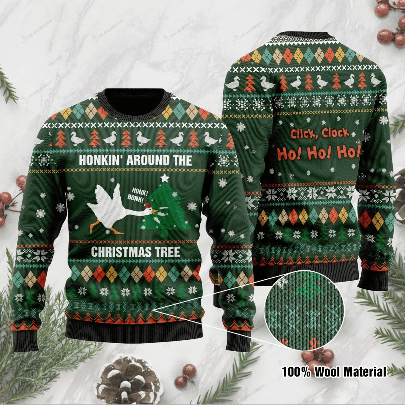 Duck Honkin Ugly Christmas Sweater