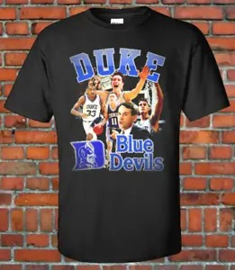 Duke Blue Devils 90s Vintage Bootleg Tee NCAA Basketball National Champs Final