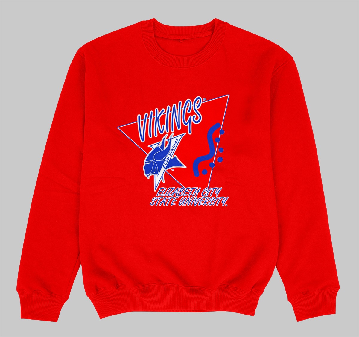 ECSU BEEPER CREWNECK SWEATSHIRT RED COLOR