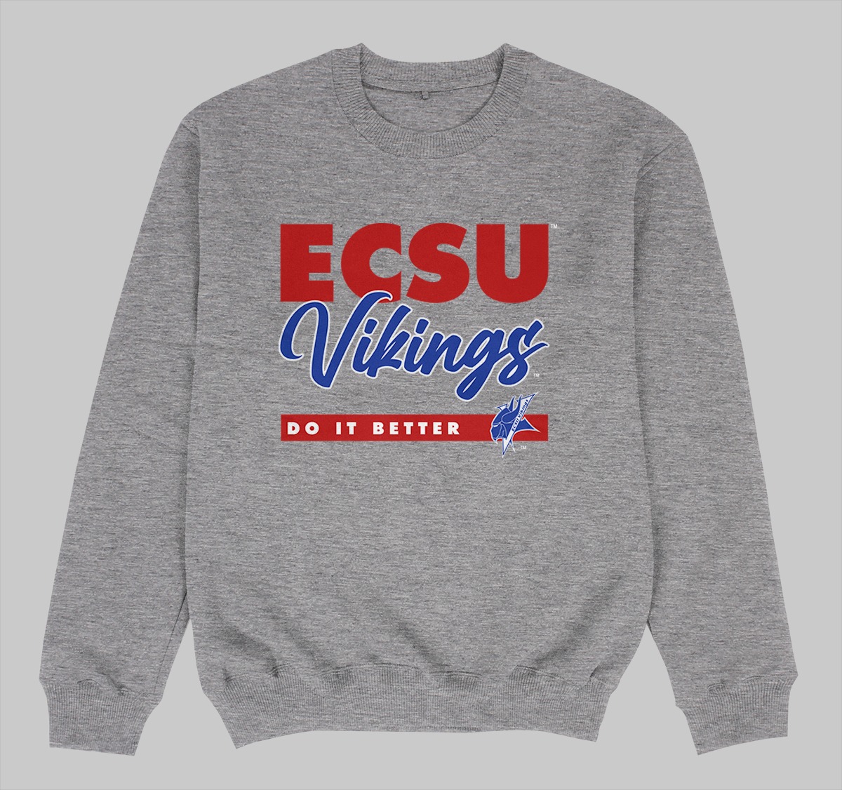 ECSU DOES IT BETTER SWEATSHIRT GREY COLOR