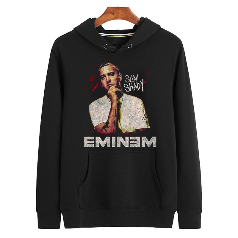 EMINEM Marshall Bruce Mathers III male rapper  Vintage Retro Bootleg Unisex Hoodie 