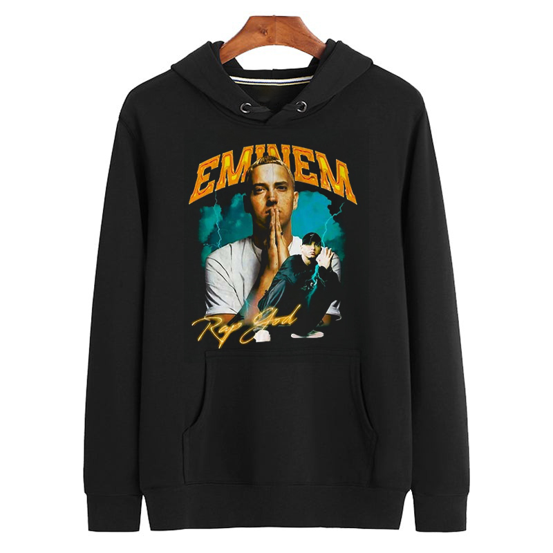 EMINEM RAP GOD Vintage Retro Bootleg Unisex Hoodie 