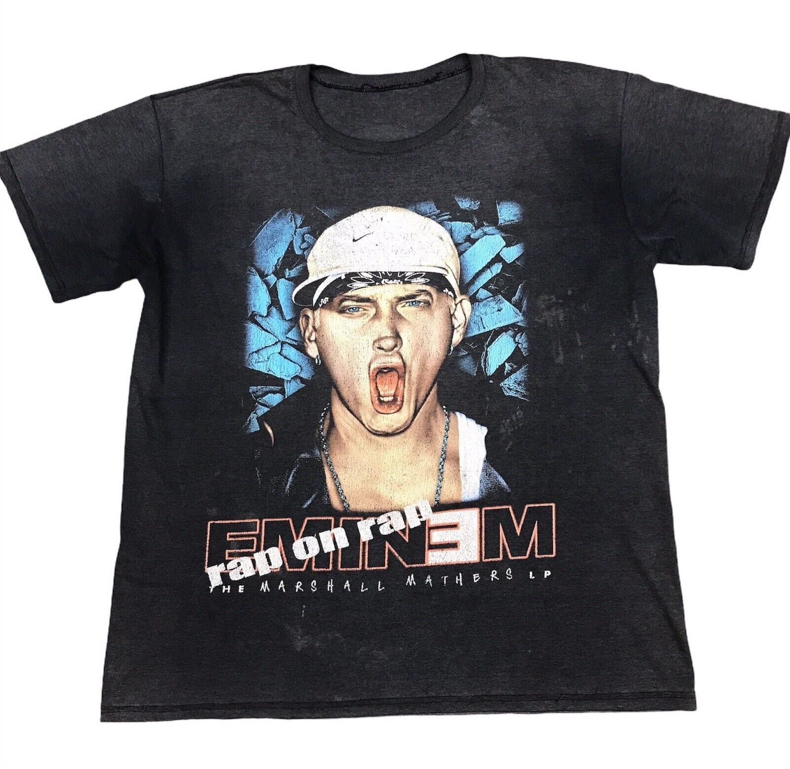 EMINEM Vintage The Marshall Mathers LP Rare XL Bootleg Rap Tee Double Sided