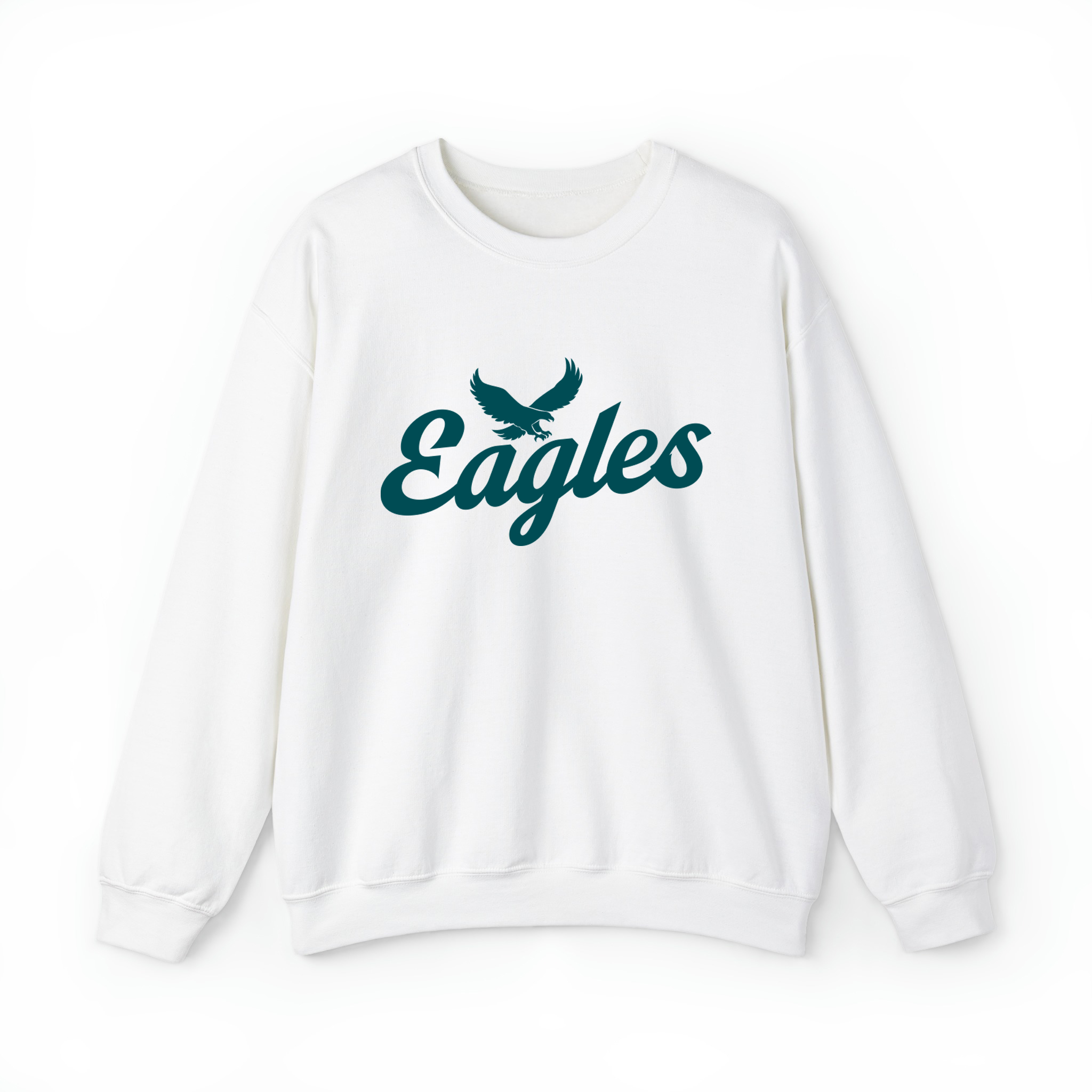 Eagles Football Retro Unisex Sweatshirt- White