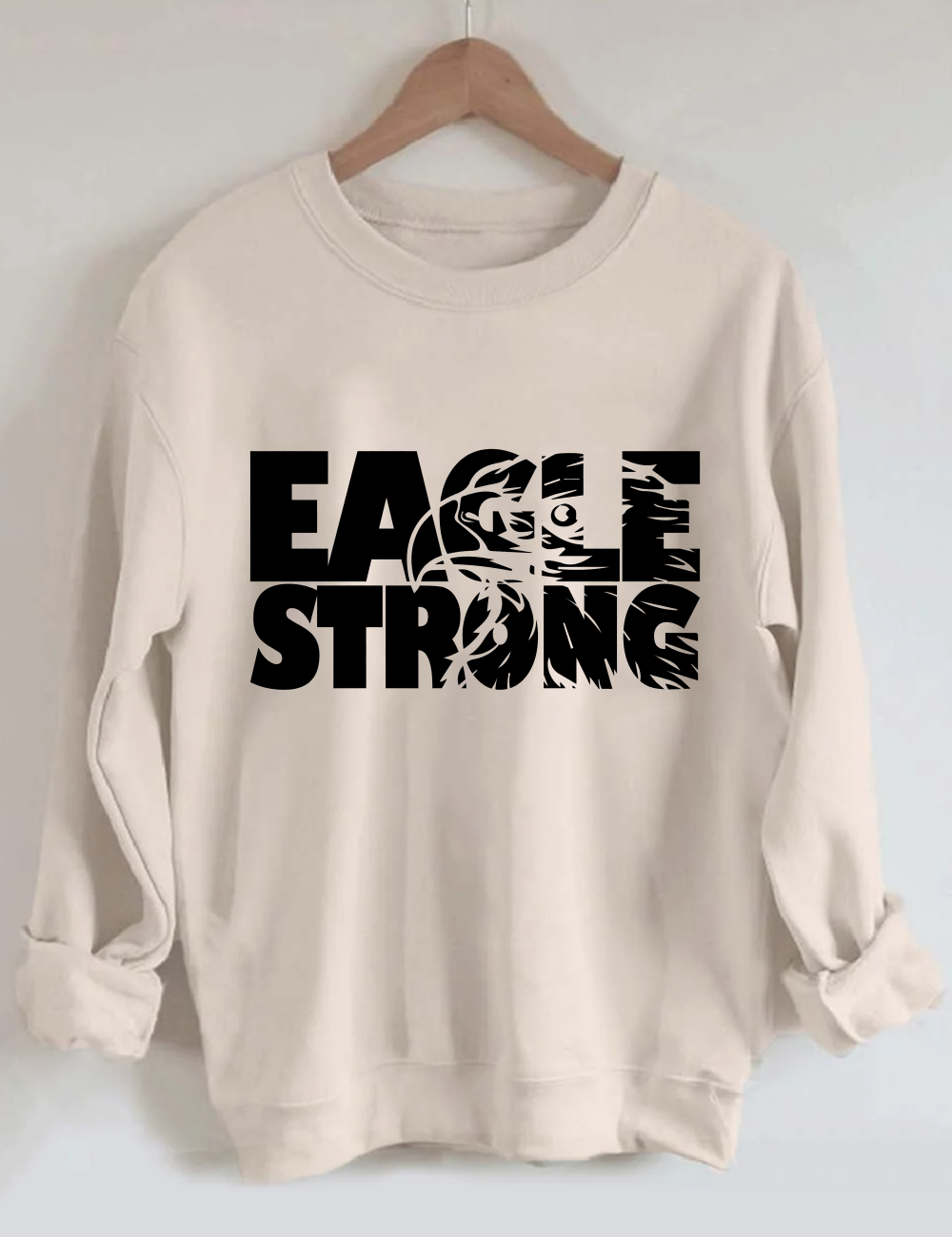 Eagles Strong Football Unisex Sweatshirt Sand