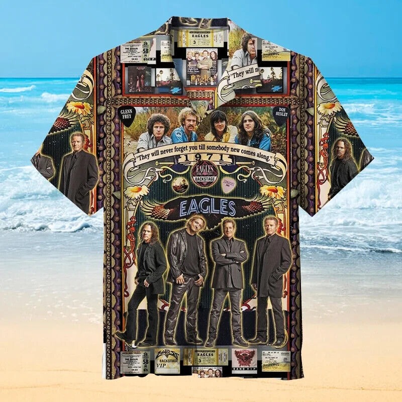 Eagles Unisex Hawaiian Shirt, Gift For Fan, Gift For Men, S-5XL US Size