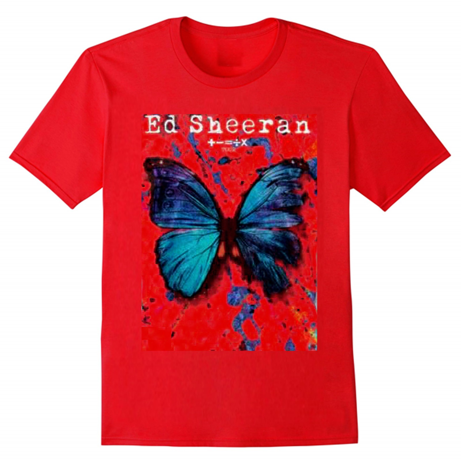 Ed Sheeran The Mathematics Tour T-shirt Red Men