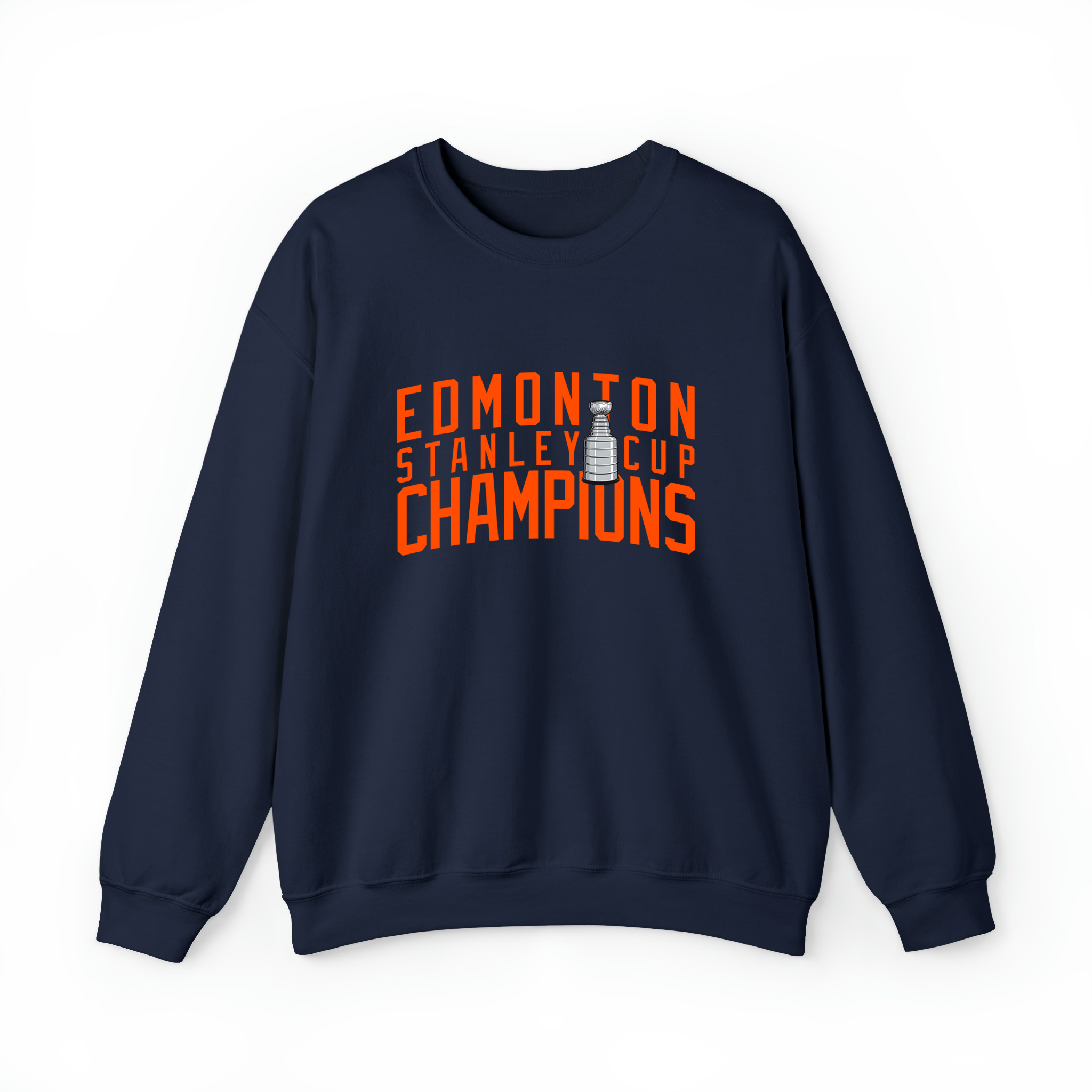 Edmonton - Stanley Cup Champions v2 Unisex Sweatshirt-Navy