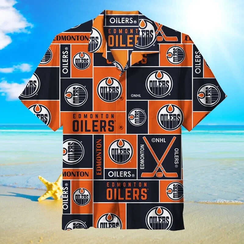 Edmonton Oilers- Unisex Hawaiian Shirt, Gift For Men, Women S-5XL US Size