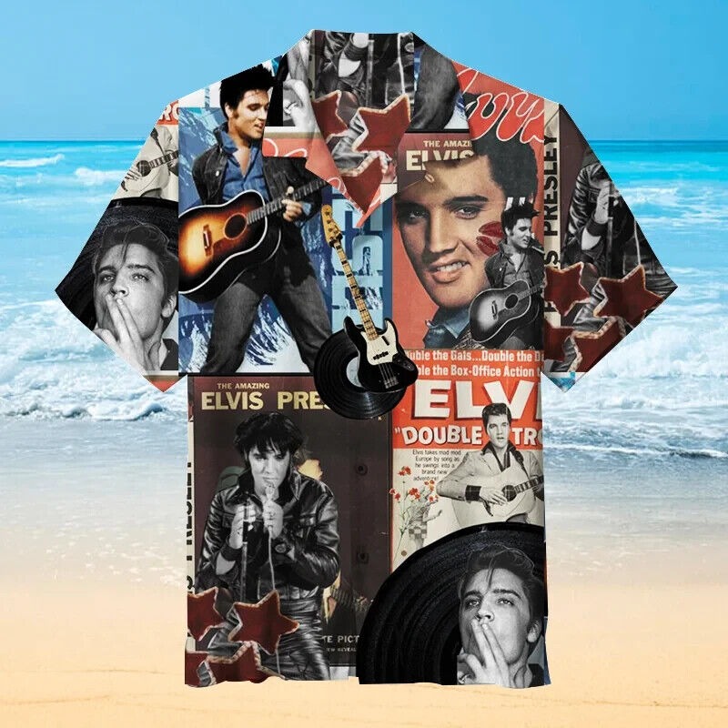 Elvis Presley 04 - Unisex Hawaiian Shirt, Gift For Men and Women S-5XL US Size