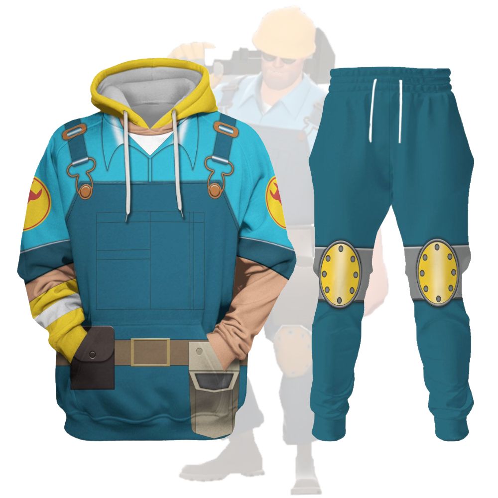 Engineer Blue Team TF2 Track suit