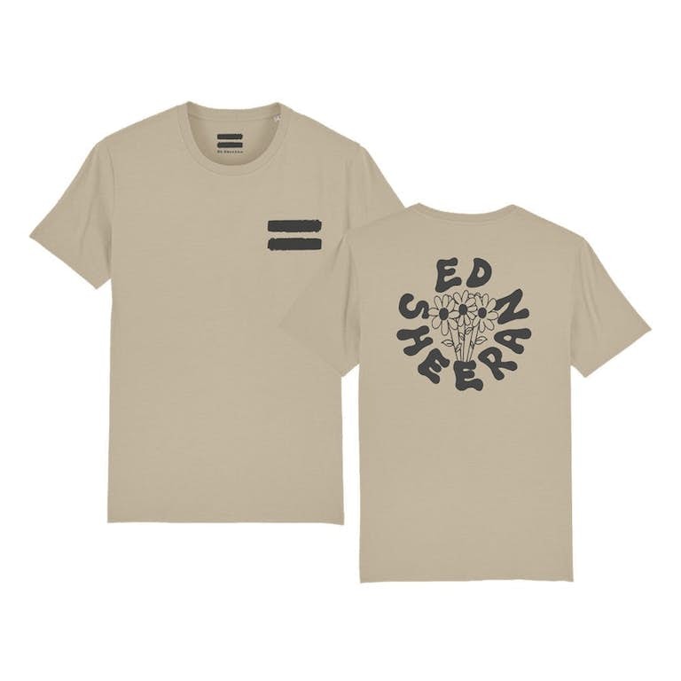 Equals A Bunch Of Flowers T-Shirt Natural