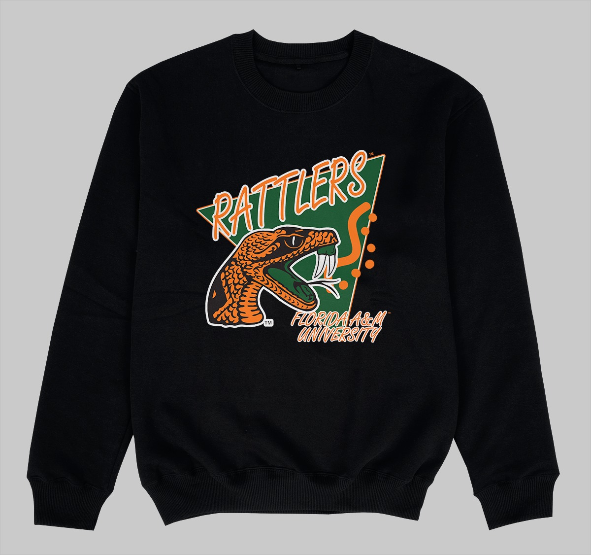 FAMU BEEPER CREWNECK SWEATSHIRT BLACK COLOR