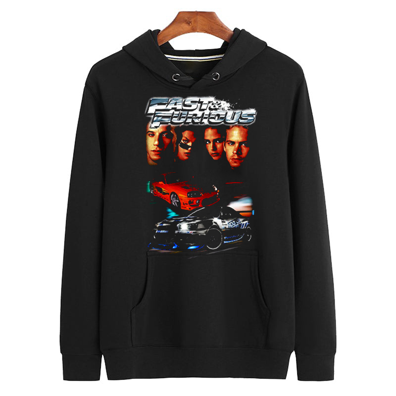 FAST AND FURIOUS  Vintage Retro Bootleg Unisex Hoodie 