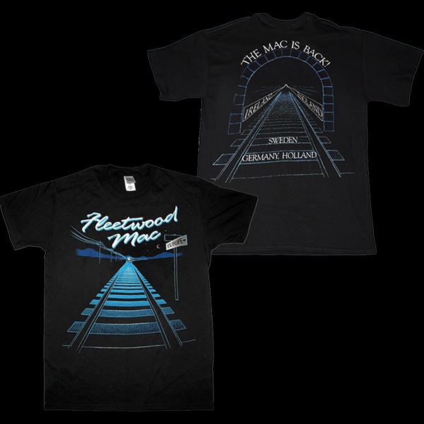 FLEETWOOD MAC EUROPE TOUR BLACK T-SHIRT