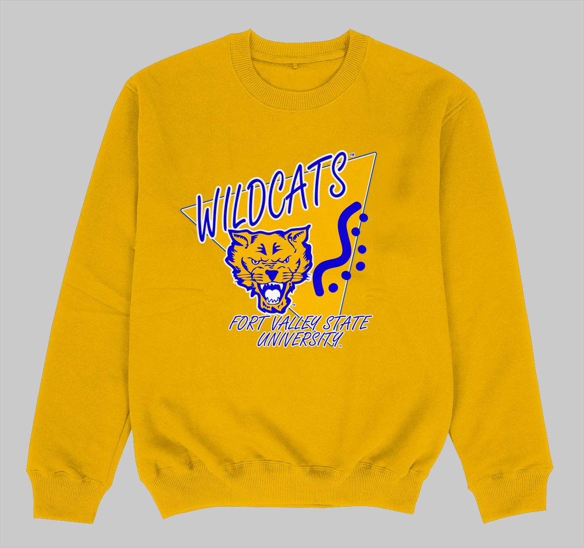 FVSU BEEPER CREWNECK SWEATSHIRT GOLD COLOR