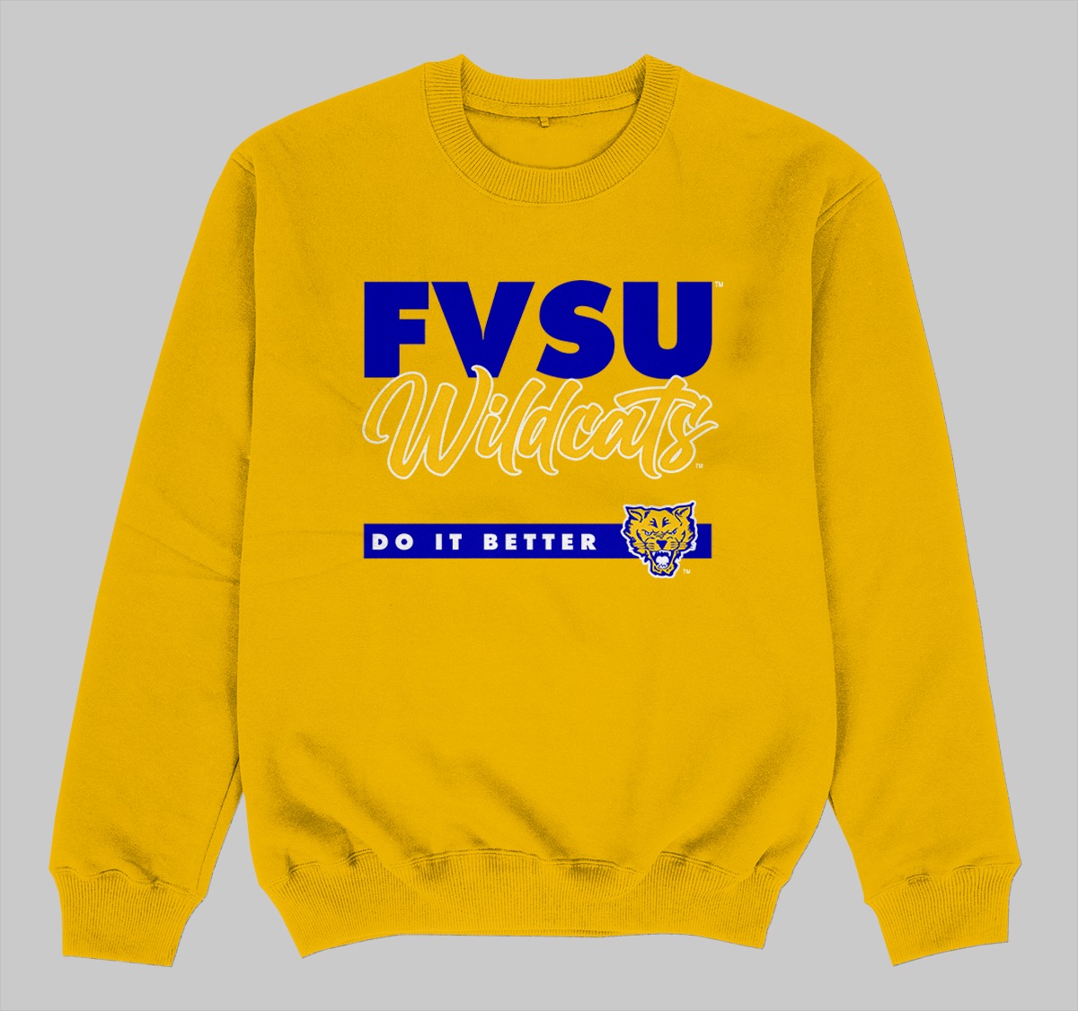 FVSU DOES IT BETTER SWEATSHIRTS YELLOW COLOR