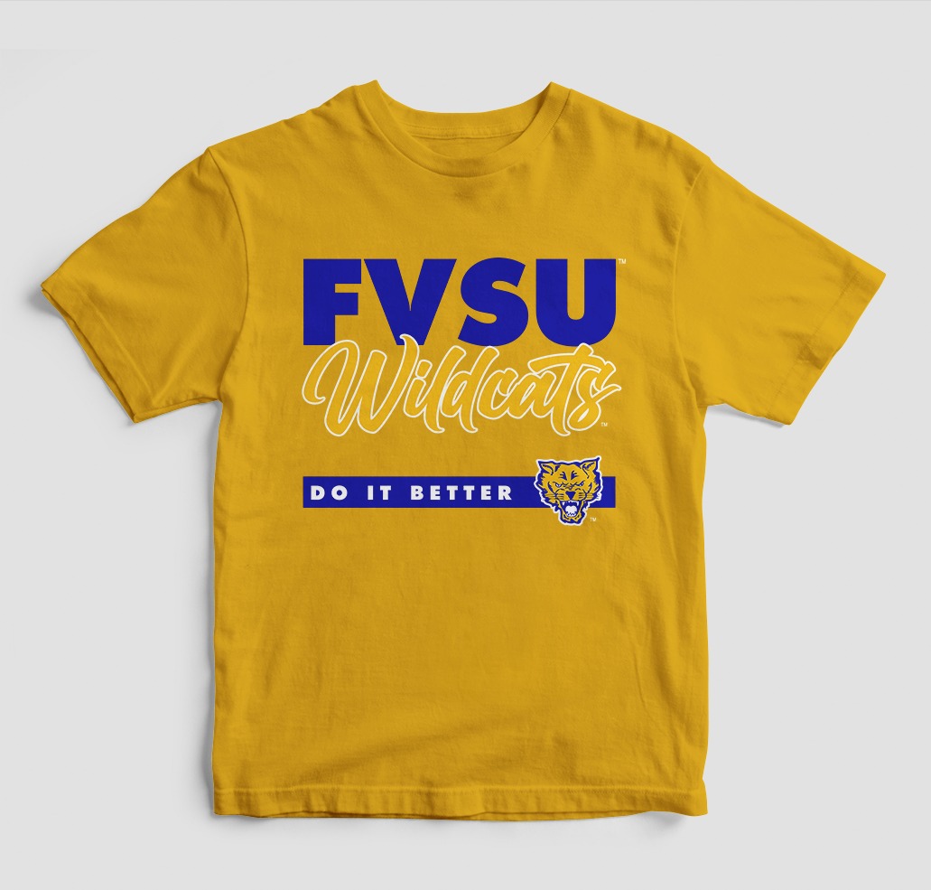 FVSU DOES IT BETTER T-SHIRT GOLD COLOR