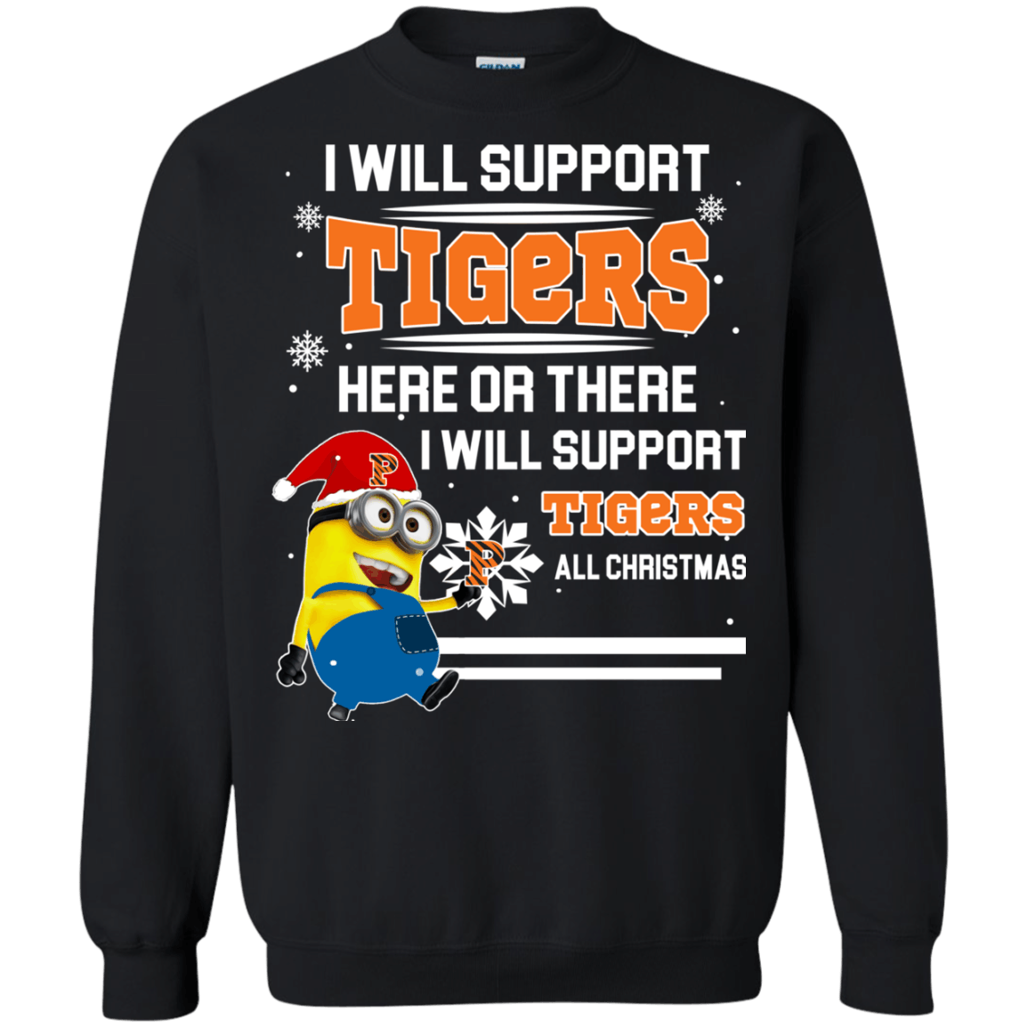 Fabulous Princeton Tigers Minion Ugly Christmas Sweaters Support Here Or There All Christmas Sweatshirts