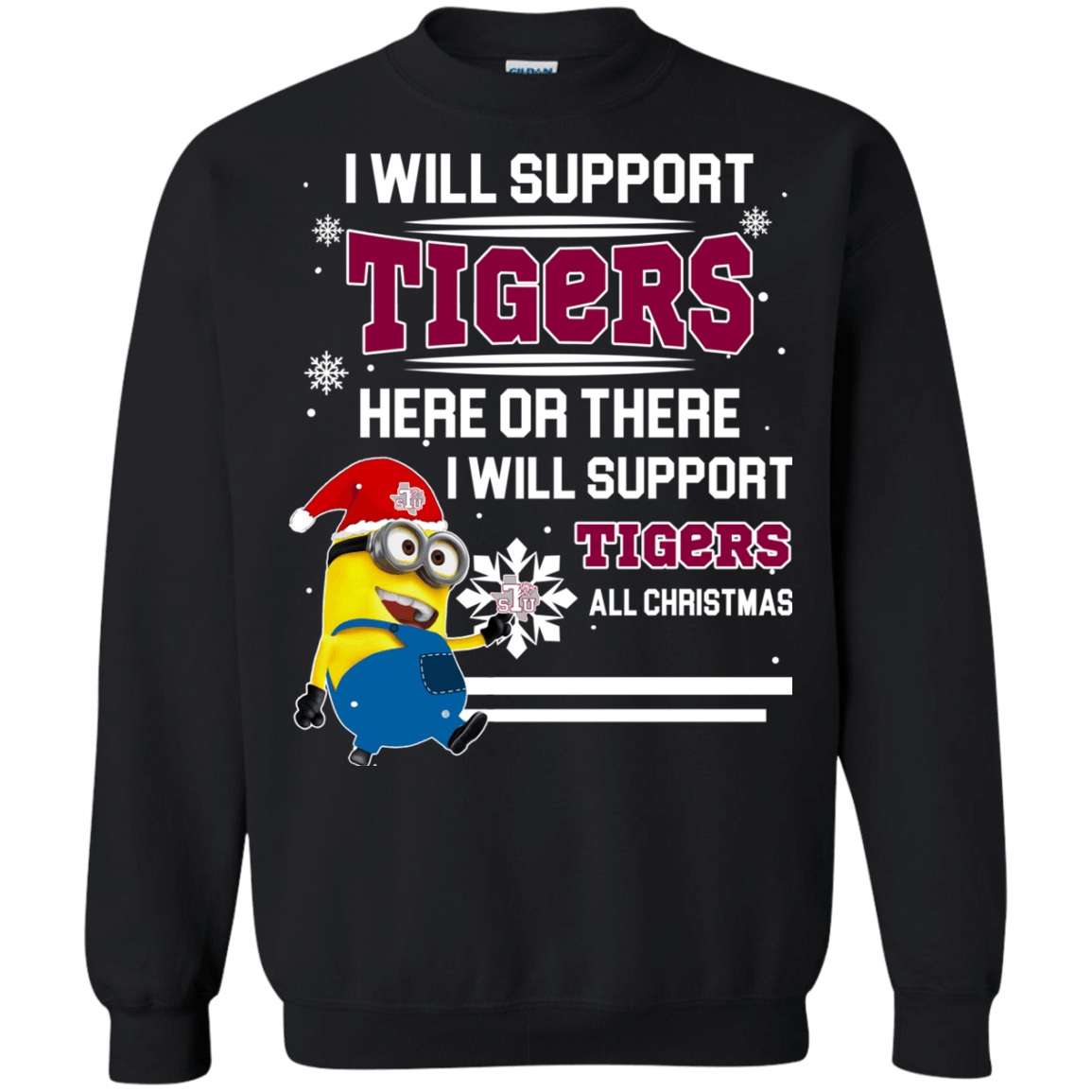 Fabulous Texas Southern Tigers Minion Ugly Christmas Sweaters Support Here Or There All Christmas Sweatshirts