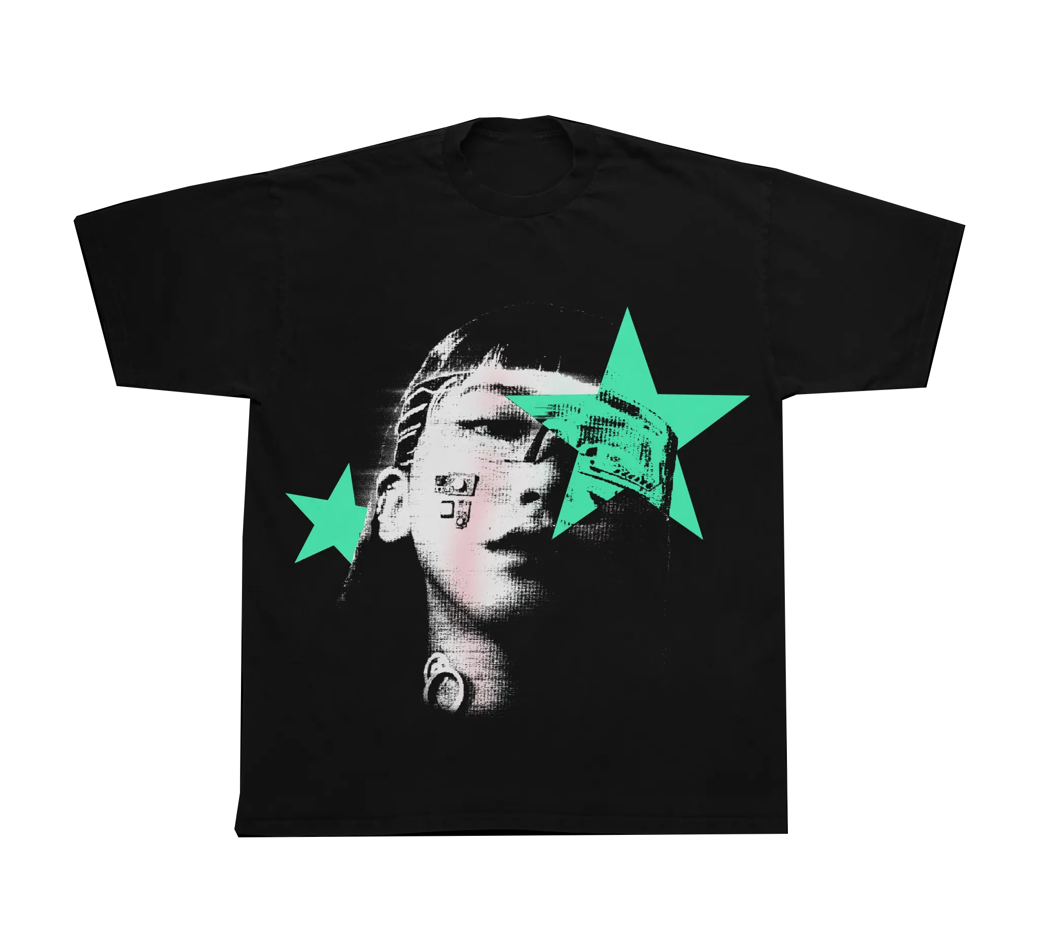 Faded Star Tee  Vintage Unisex T Shirt