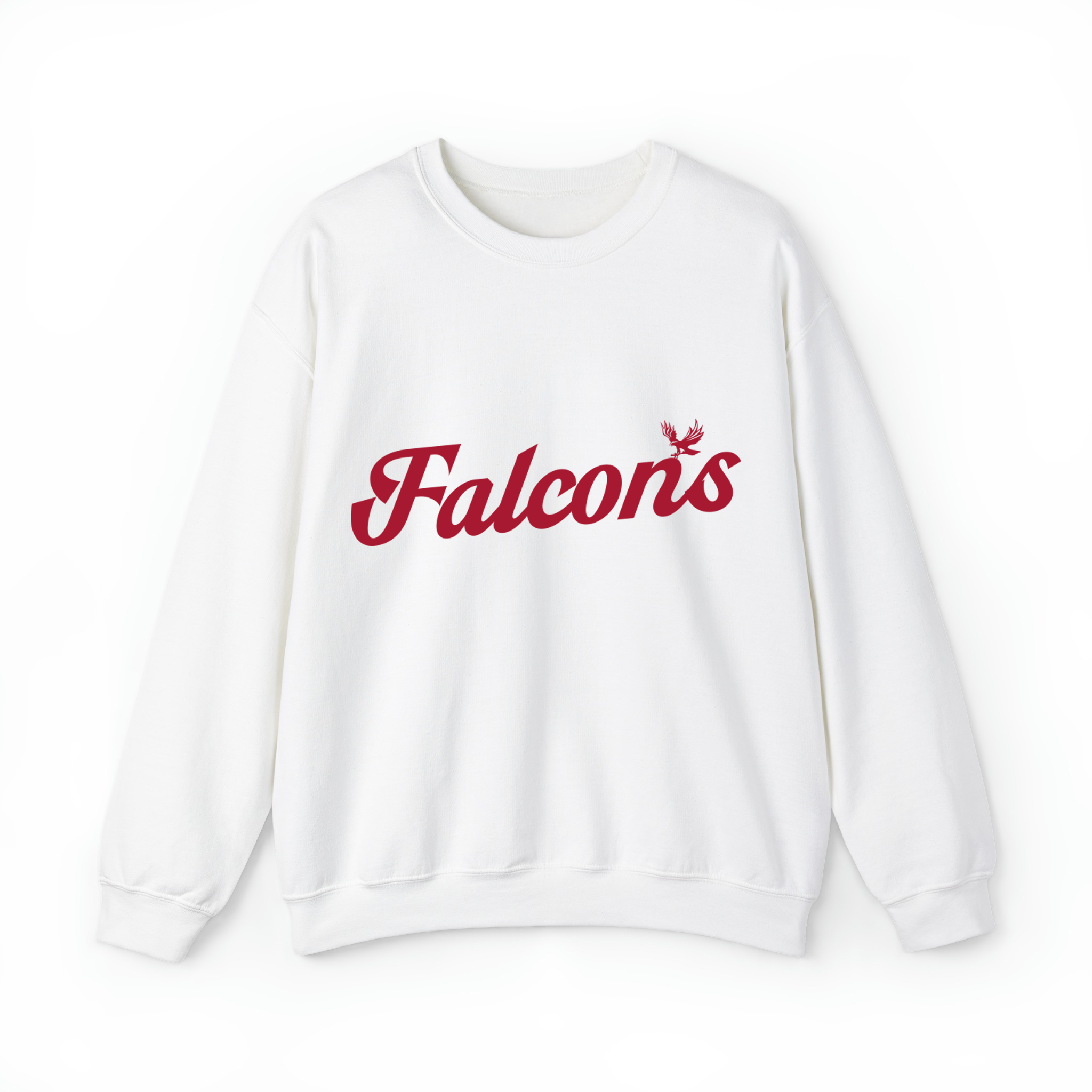 Falcons Football Retro Unisex Sweatshirt- White