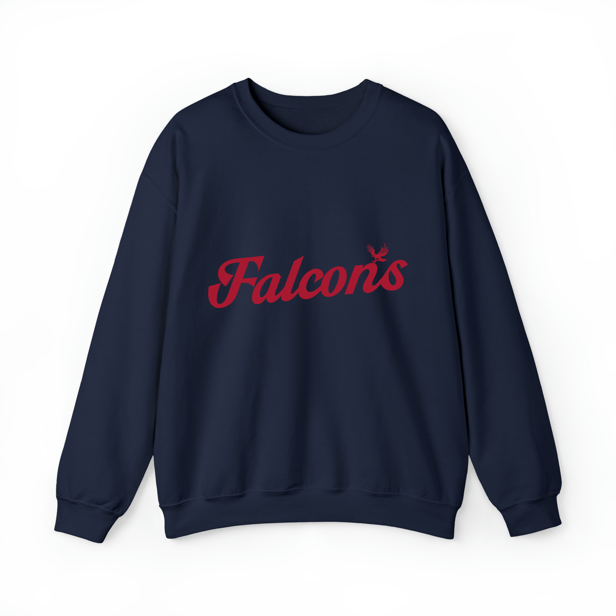 Falcons Football Retro Unisex Sweatshirt-Navy