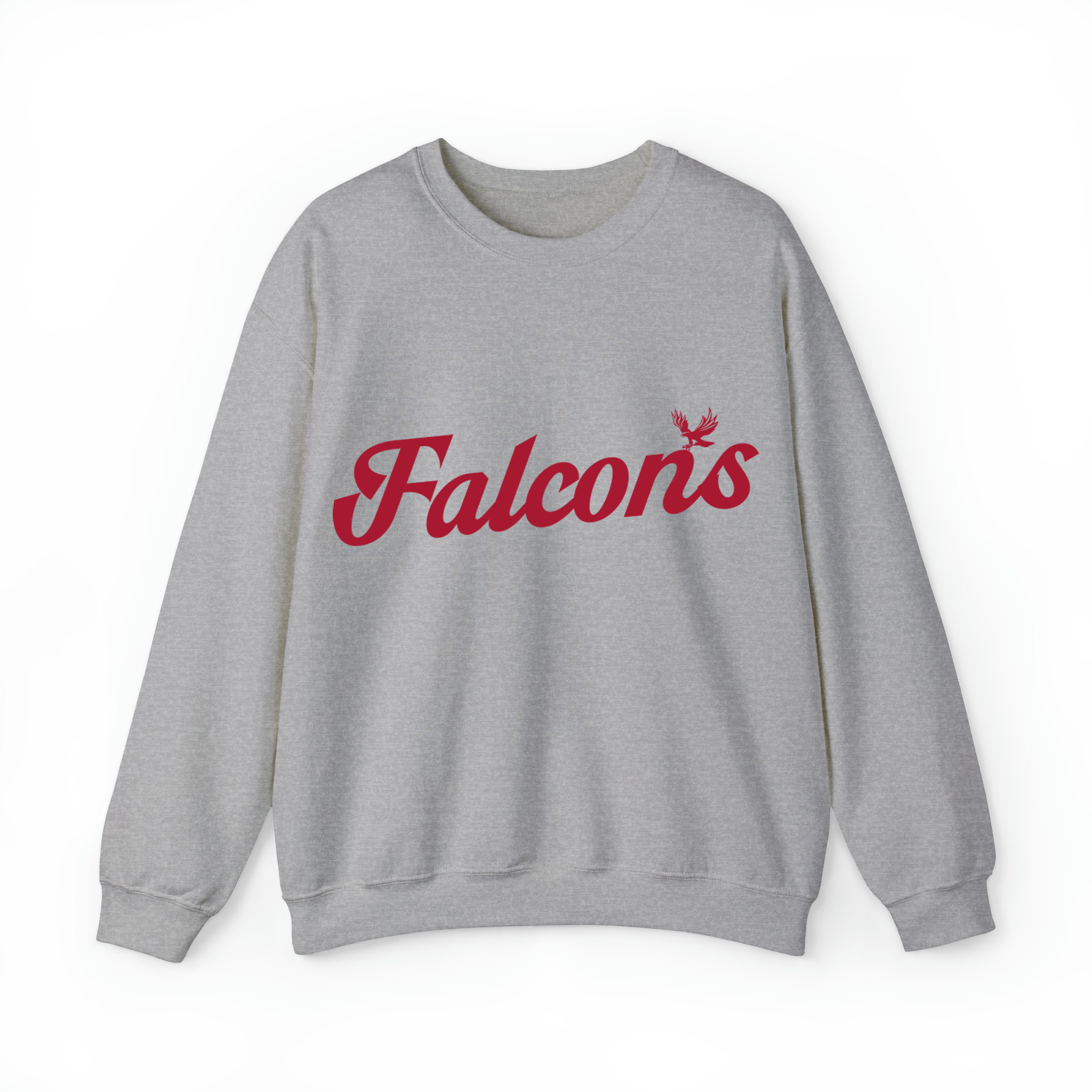 Falcons Football Retro Unisex Sweatshirt-Sport Grey