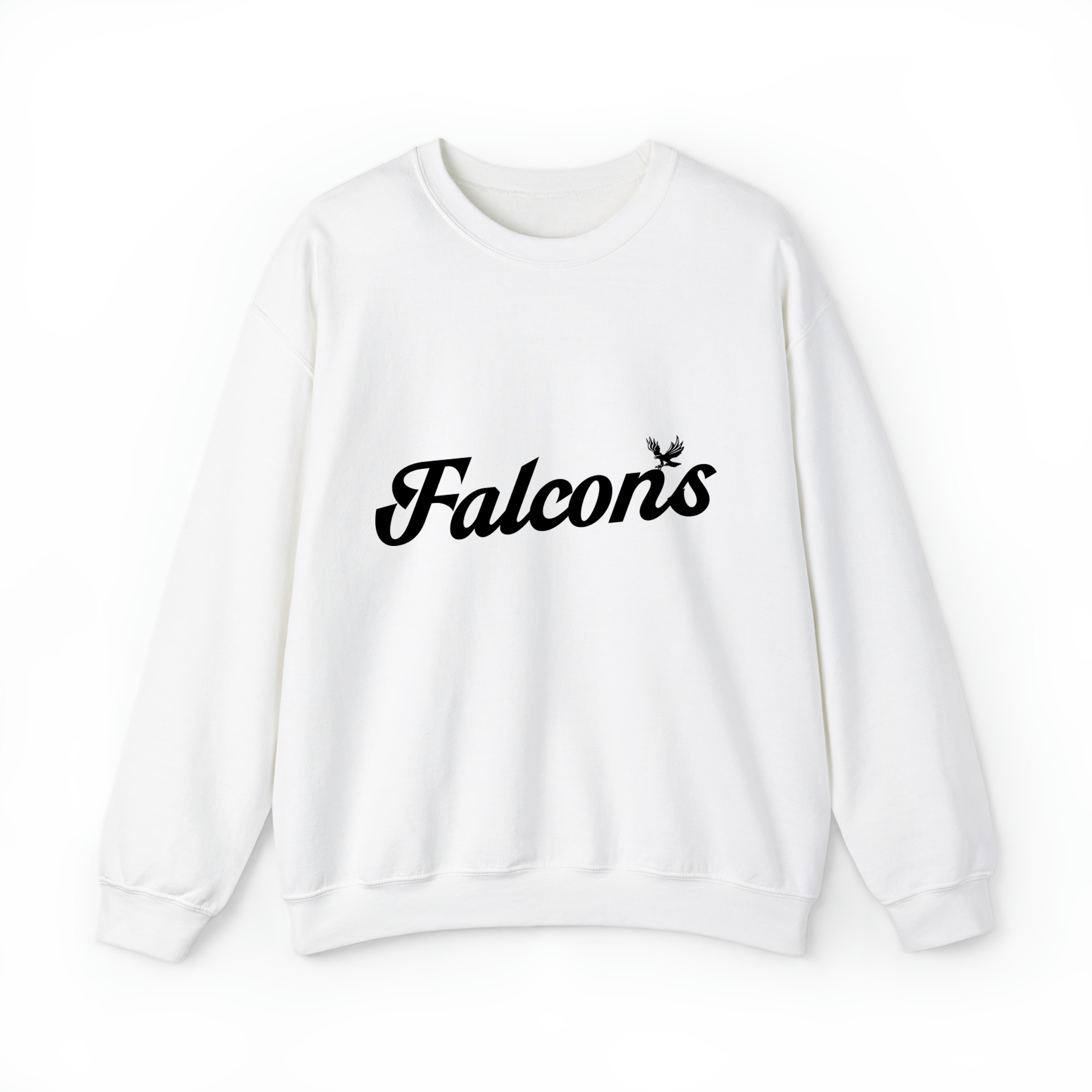 Falcons Football Retro v2 Unisex Sweatshirt- White