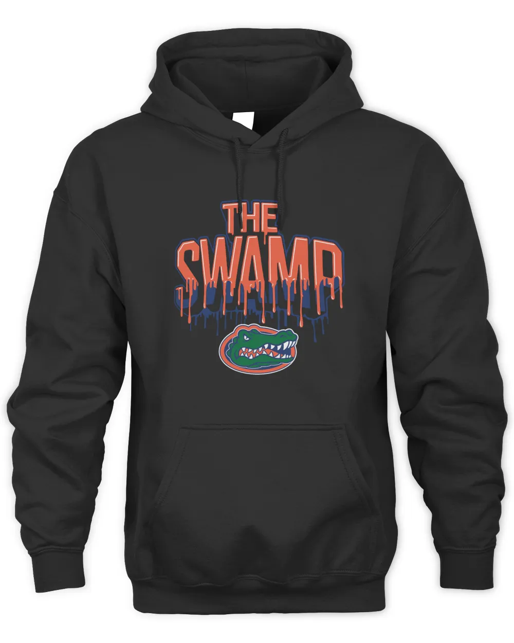 Fanatics Branded Official Florida Gators Blackout Swamp Drip Unisex Hoodie-Black