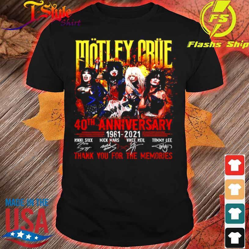 Fanmade MÃ¶tley CrÃ¼e Rock Band 40th Anniversary Black Unisex Cotton T-Shirt