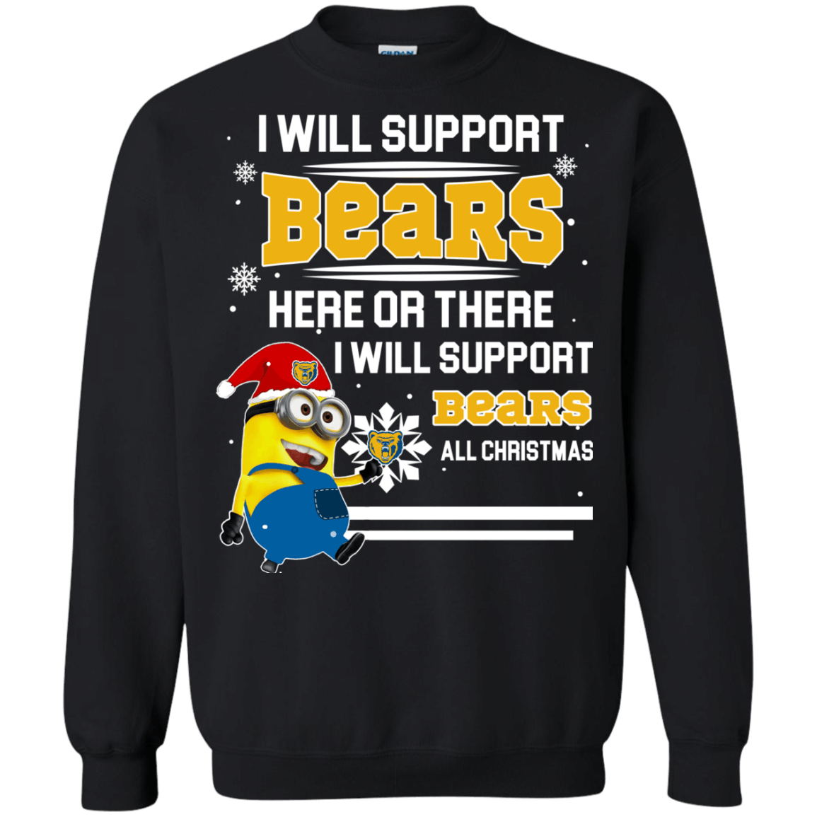 Fantastic Northern Colorado Bears Minion Ugly Christmas Sweaters Support Here Or There All Christmas Sweatshirts