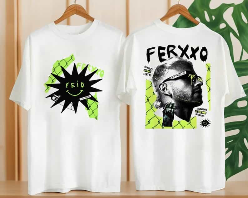 Feid Ferxxo Graphic T-Shirt, Feid Ferxxo Ferxxocalipsis 2024 Tour  Unisex T-Shirt White